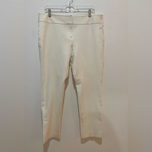 White/Cream stretchy material work pants size 12 Vince Camuto